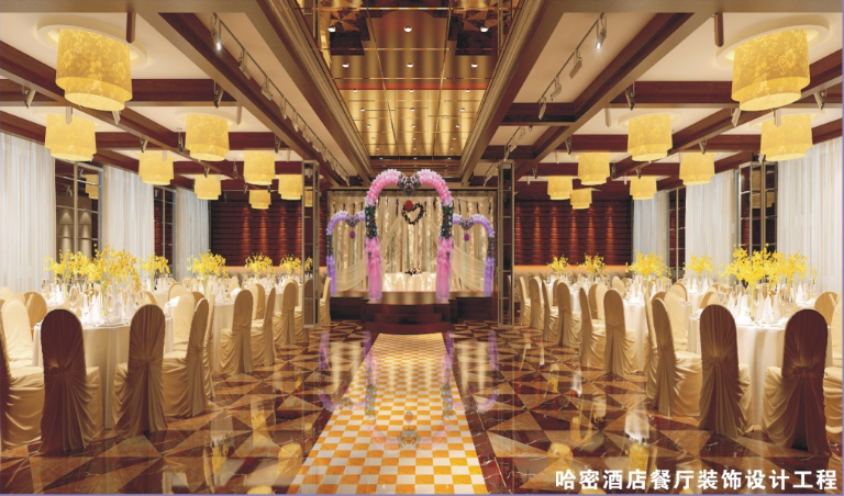 哈密酒店餐厅装饰设计工程